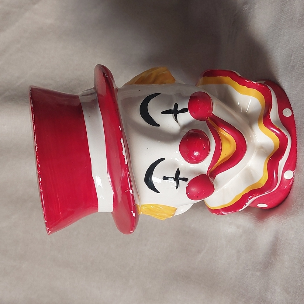 Vintage ceramic clown bank